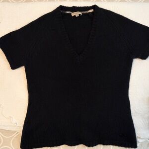Burberry Black 100% Cashmere Sweater